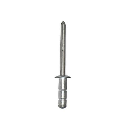 Stanley Engineered Fastening Blind Rivet, Dome Head, 0.1875 in Dia., 0.44 in L, Aluminum Body, 1000 PK AD62-64BS